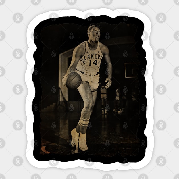 Elgin Baylor in Lakers Vintage Sticker by CAH BLUSUKAN